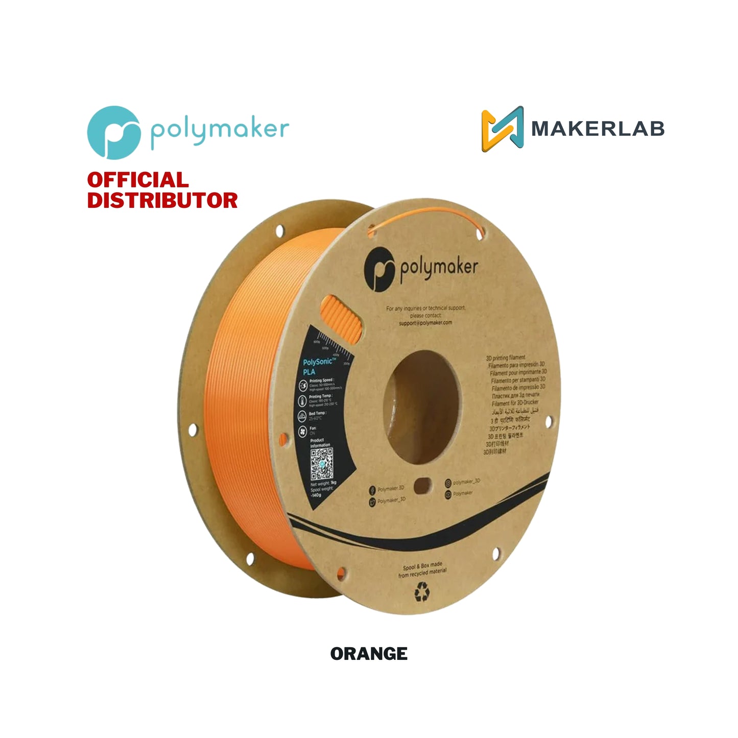 Polymaker PLA Filament (Formerly Polysonic)