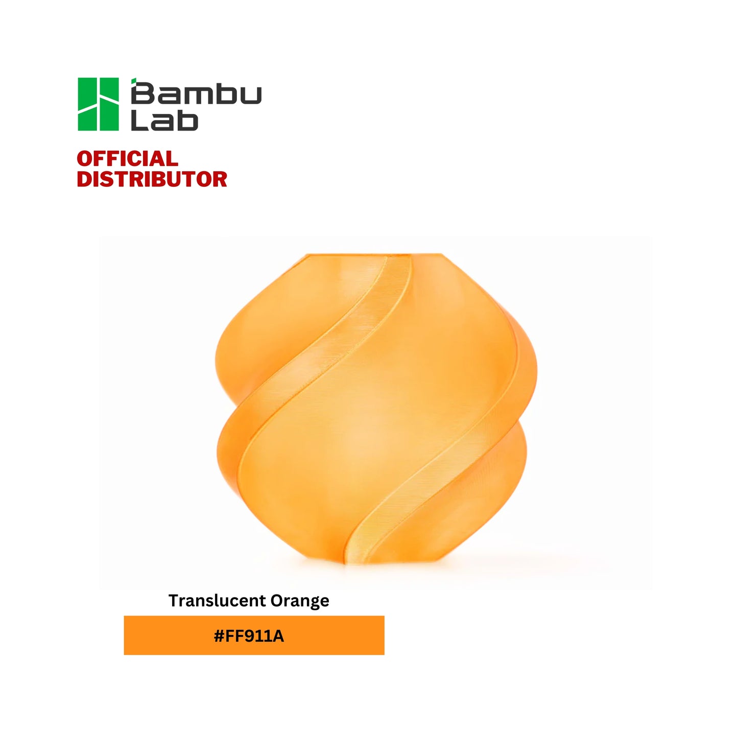 Bambu Lab PETG Translucent Refill Filament