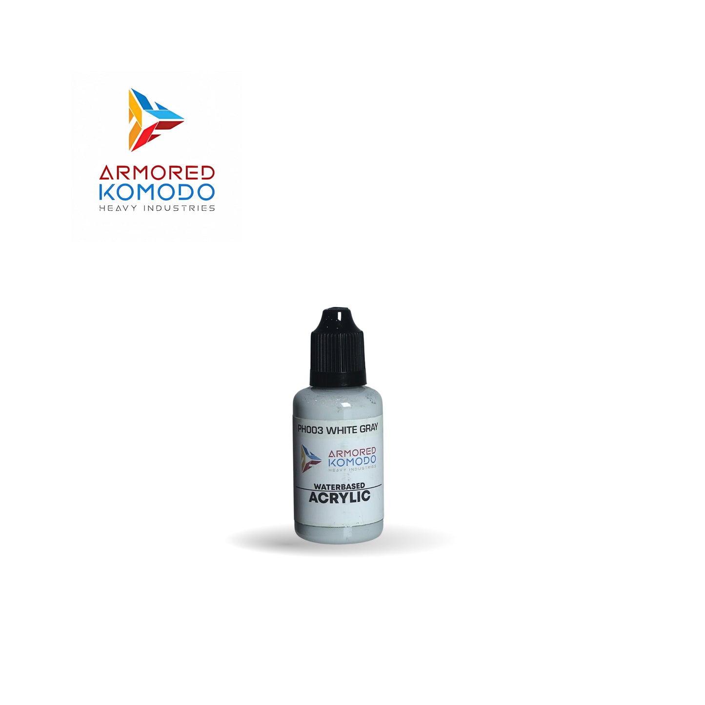 Arkom Waterbased Acrylic White Gray 30 ml PH003