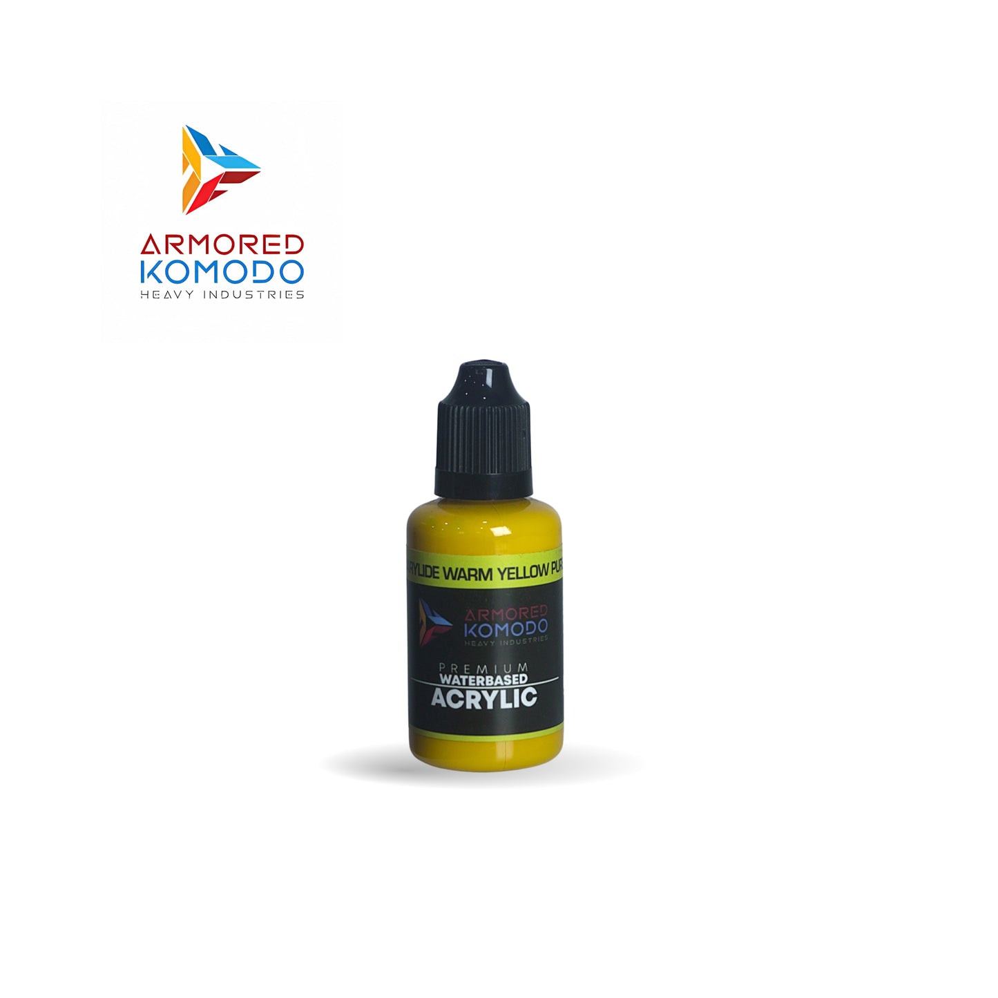 Arkom Waterbased Acrylic PY83 Diarylide Warm Yellow Pure Pigment 30 ml PH734