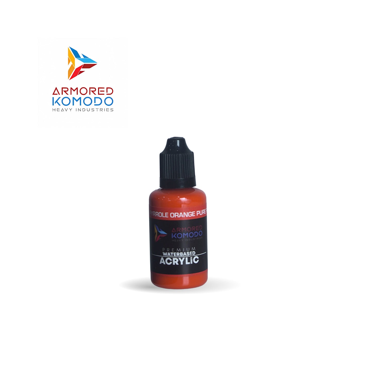 Arkom Waterbased Acrylic PO73 Pyrrole Orange Pure Pigment 30 ml PH738
