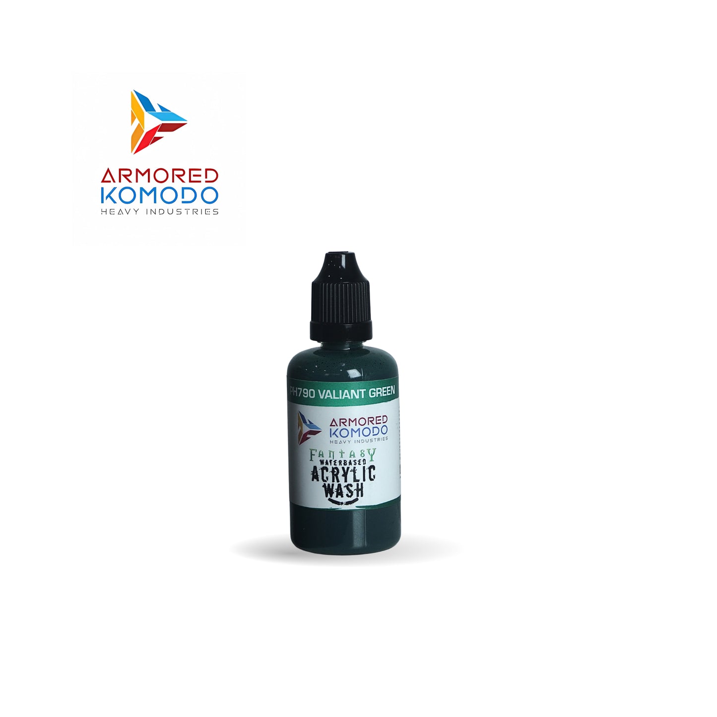Arkom Waterbased Acrylic Valiant Green Fantasy Wash 50ml PH790