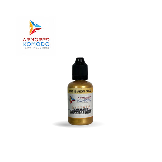 Arkom Waterbased Acrylic Aeon Gold Fantasy Metallics 30 ml PH816