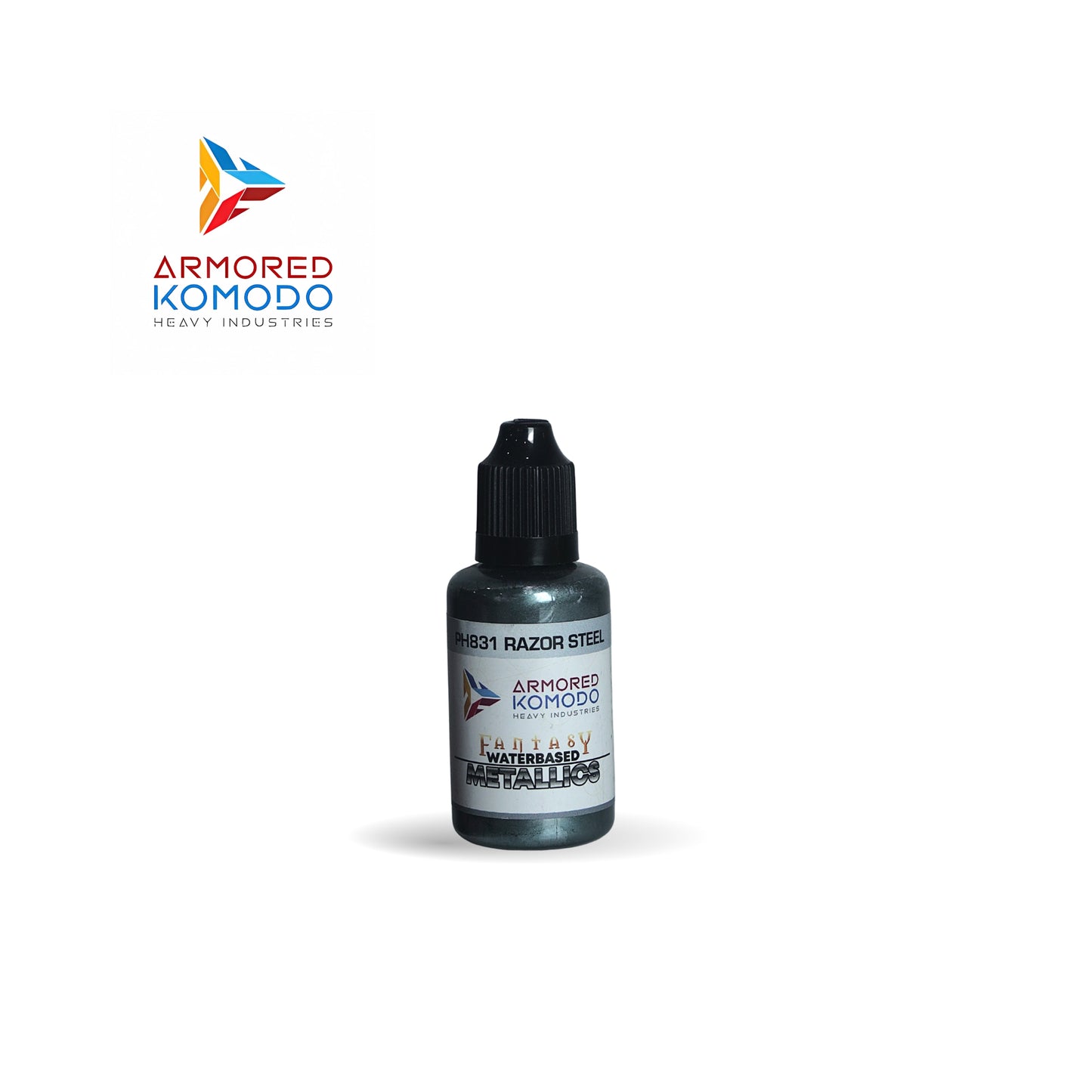 Arkom Waterbased Acrylic Razor Steel Fantasy Metallics 30 ml PH831