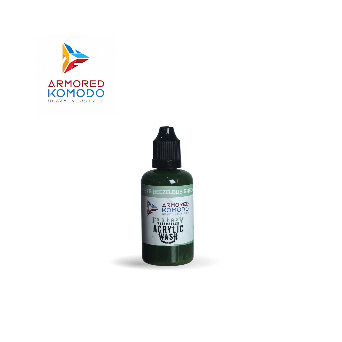Arkom Waterbased Acrylic Beezelbub Green Fantasy Wash 50ml PH879