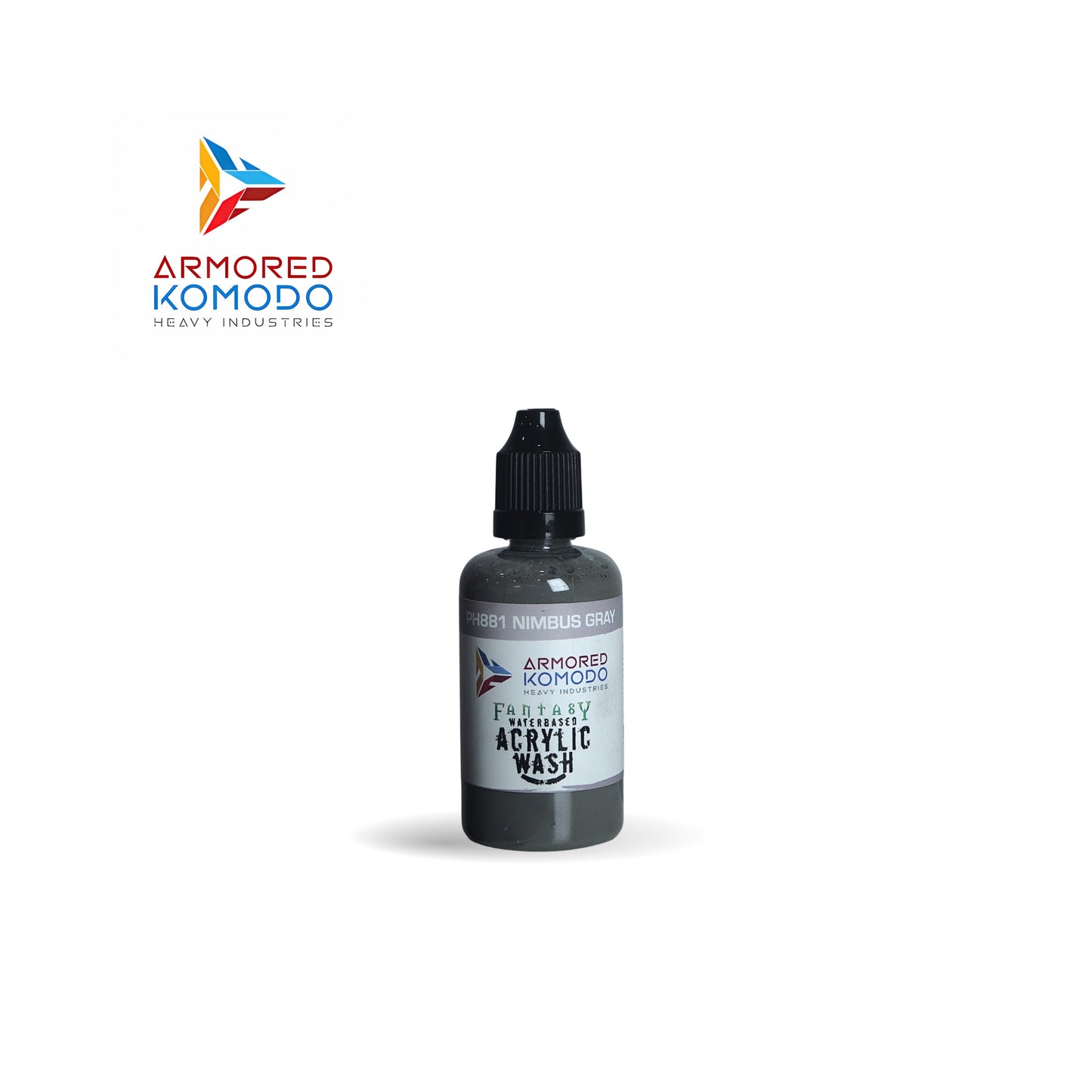 Arkom Waterbased Acrylic Nimbus Gray Fantasy Wash 50ml PH881