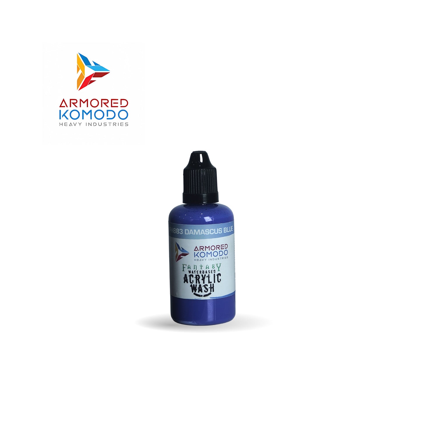 Arkom Waterbased Acrylic Damascus Blue Fantasy Wash 50ml PH883