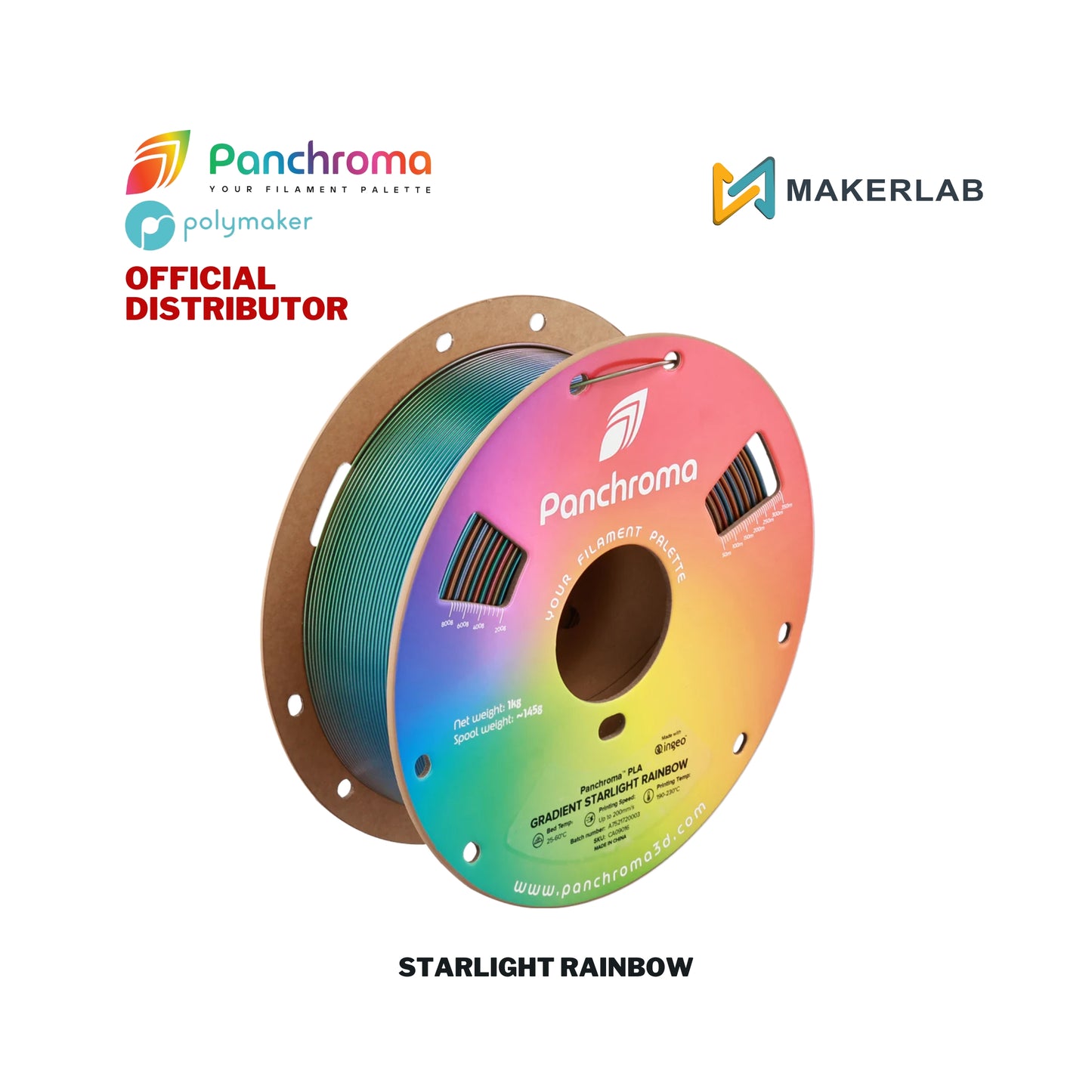 Polymaker Panchroma Gradient Starlight PLA Filament