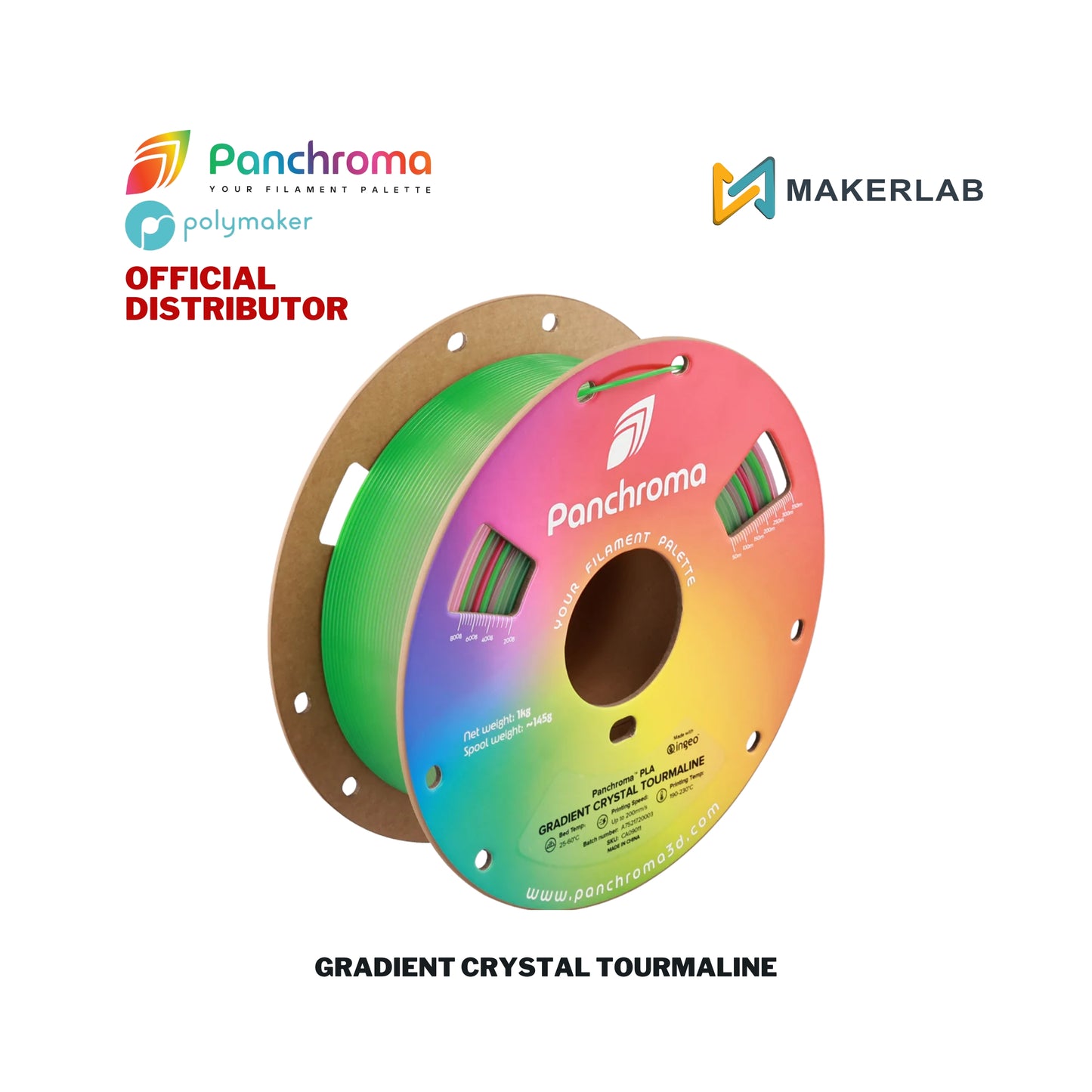 Polymaker Panchroma Gradient Crystal PLA Filament