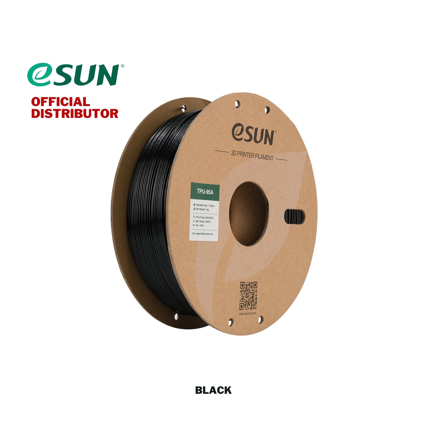 eSUN TPU 95A Transparent / Translucent 3D Printer Filament 1.75mm 1KG
