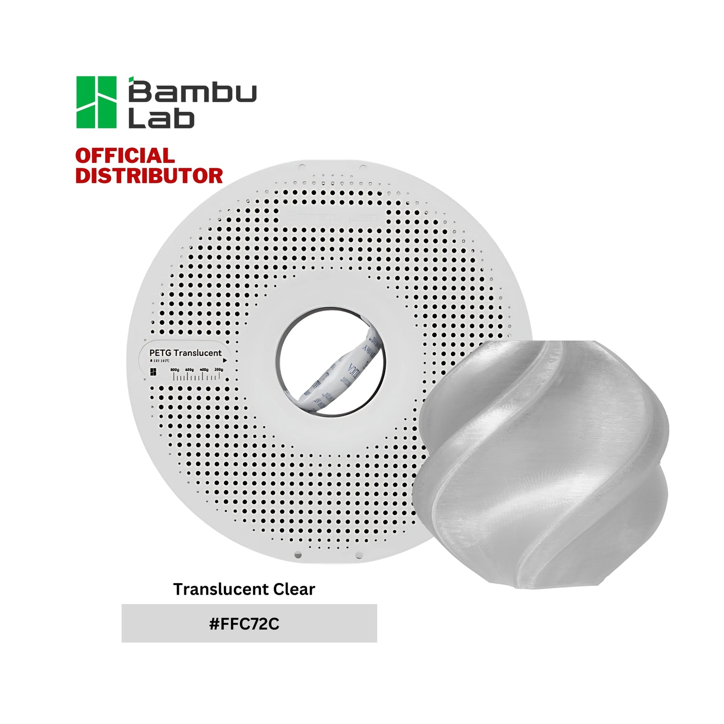 Bambu Lab PETG Translucent Filament
