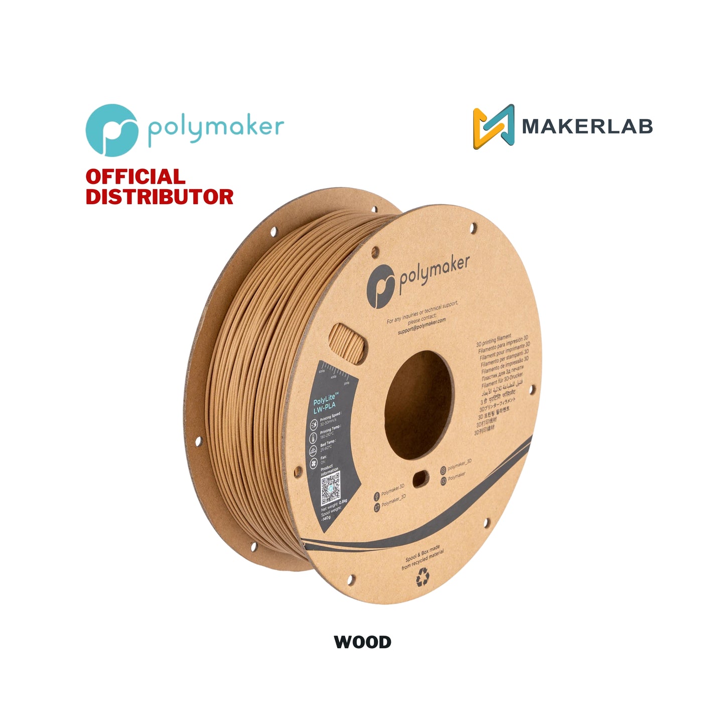 Polymaker PolyLite LW-PLA Filament