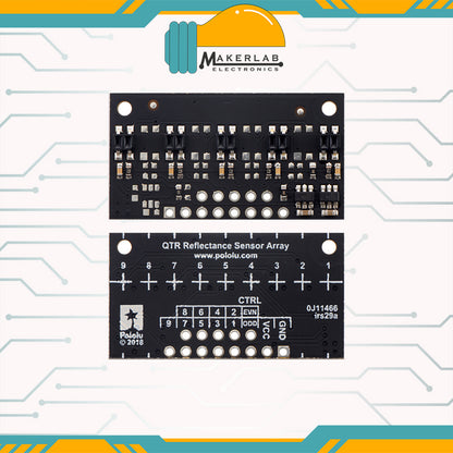 Pololu QTR-MD-03RC | QTR-MD-05RC Reflectance Sensor Array: 3-Channel | 5-Channel, 8mm Pitch, RC Output