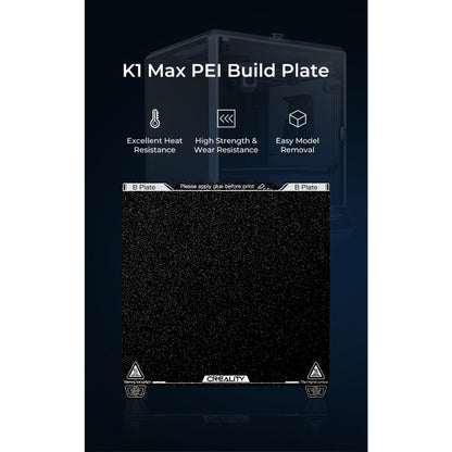 Creality K1 K1 Max PEI Build Plate Kit with soft magnetic sticker 315x310mm 235x235mm for 3D Printer