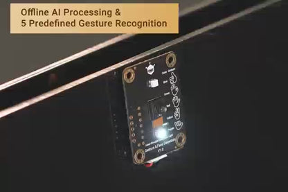 DFRobot Gravity: Offline Edge AI Gesture & Face Detection Sensor – 5 Gestures, 10 Faces, 3m (Arduino/ RPi/ ESP32) | SEN0626