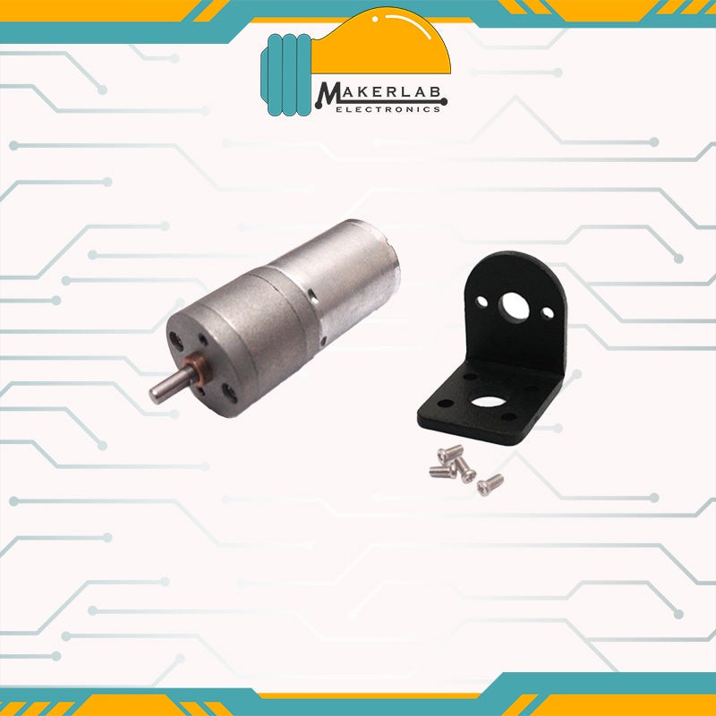 DC Gear Motor SGM25-370__ 6V 176RPM+Bracket