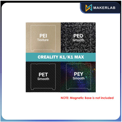 Creality K1 K1 Max Ender 3 V3 KE SE CR-10 SE Neptune 4 Pro Build Plate PEI PEO PET PEY Double-Sided Printing Heated Bed (Without Magnetic Bed)