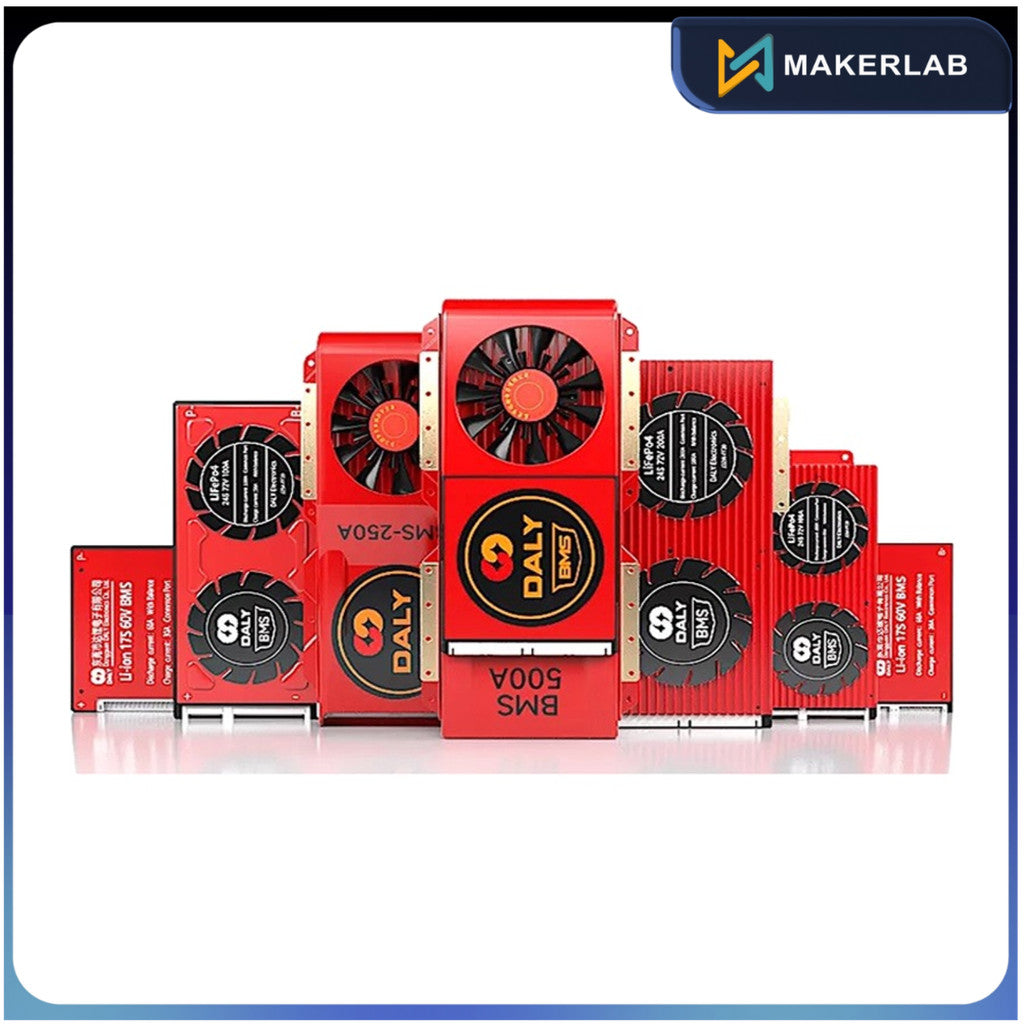 Solar DALY BMS 4S 12V | 8S 24V | 16S 48V Lifepo4 Battery Protection Board with Balance Leads Wires