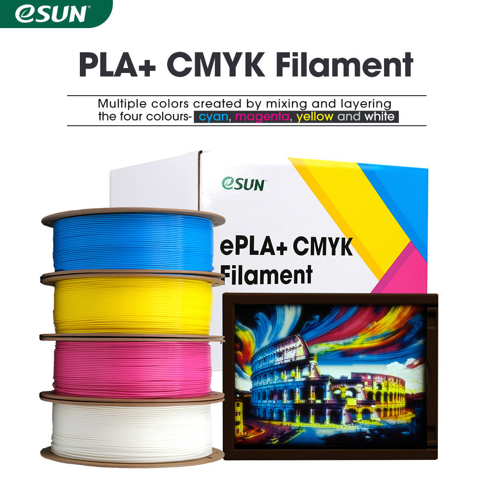 eSUN PLA+ CMYK 3D Printer Filament Bundle 1.75mm 1KG
