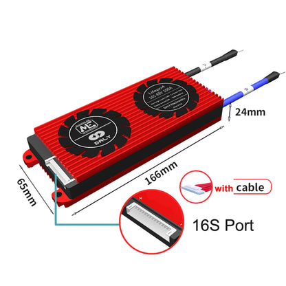 Solar DALY BMS 4S 12V | 8S 24V | 16S 48V Lifepo4 Battery Protection Board with Balance Leads Wires