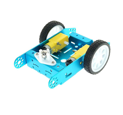 2WD Aluminum Alloy Smart Car Platform Chassis Kit