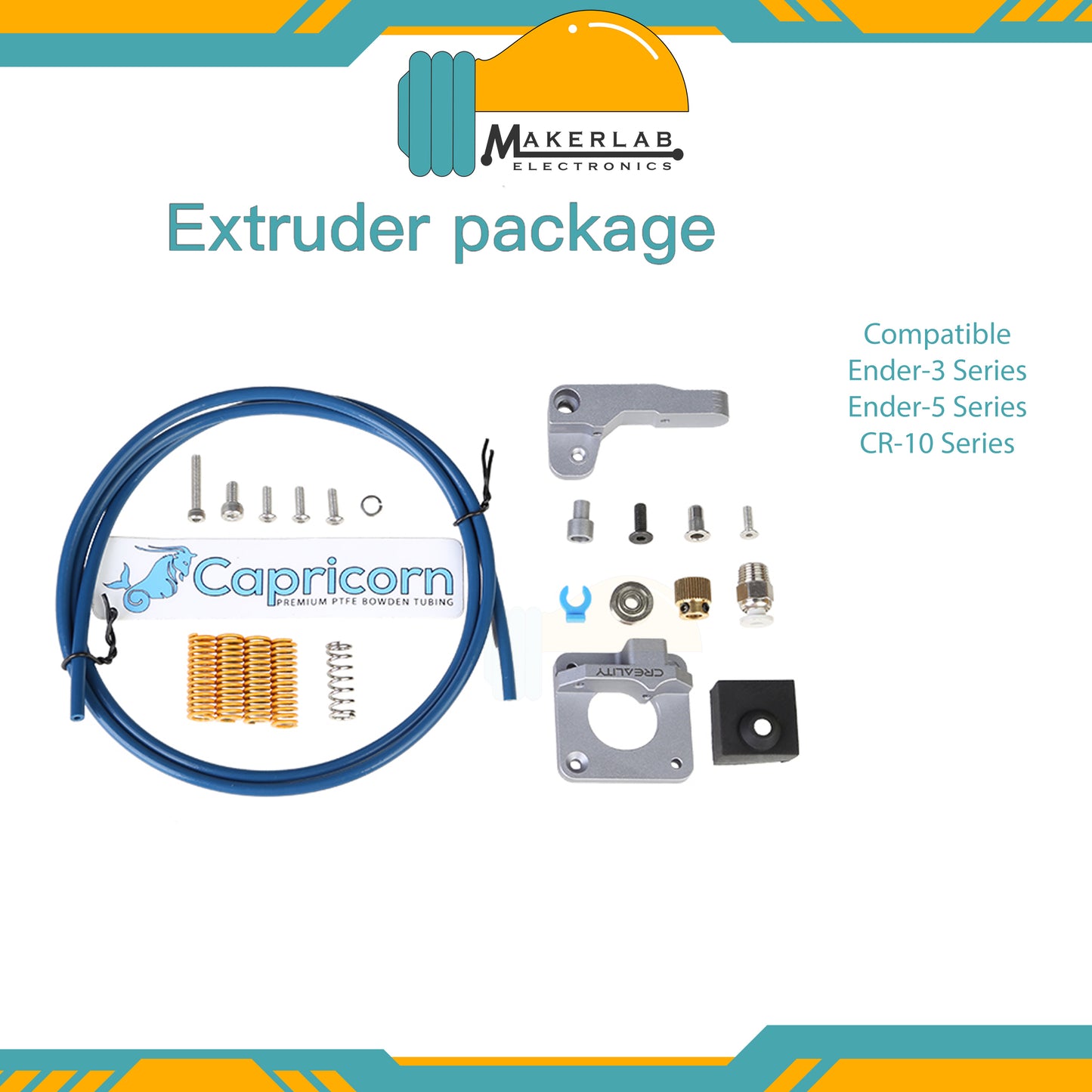 Dual Gear Aluminum Extruder Gear Kit | Upgraded Extruder Kit for Ender 3 | CR10 Series