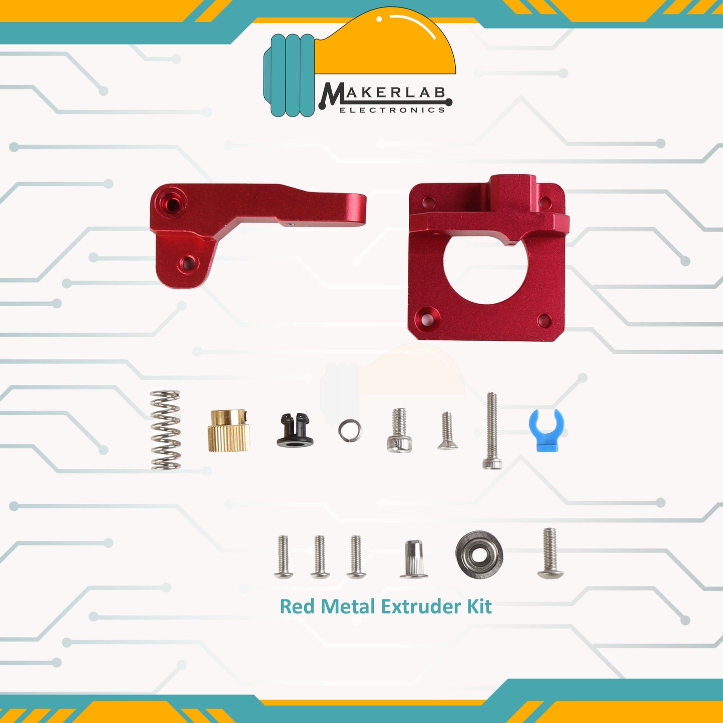 Dual Gear Aluminum Extruder Gear Kit | Upgraded Extruder Kit for Ender 3 | CR10 Series