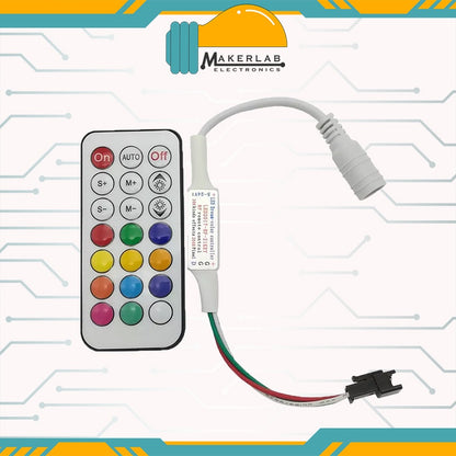 WS2811 LED String 12mm 5V-50 Pixel | 21Keys RF Remote Controller - WS2811 WS2812 LEDStripController